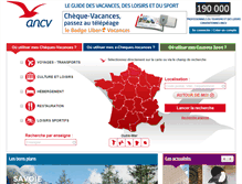 Tablet Screenshot of chequesvacances-fr.mobi